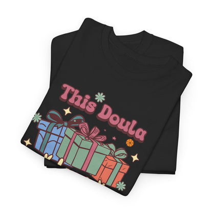 Doula Loves Holiday Spirit Groovy Gifts T-shirt