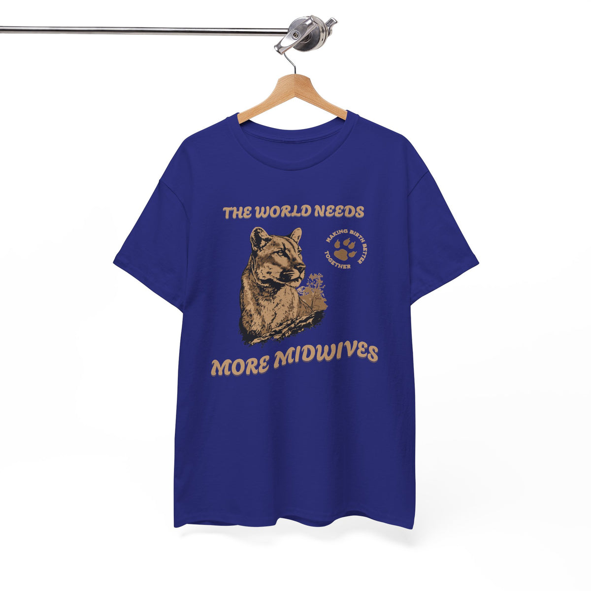 World Needs More Midwives Cougar Midwife T-shirt