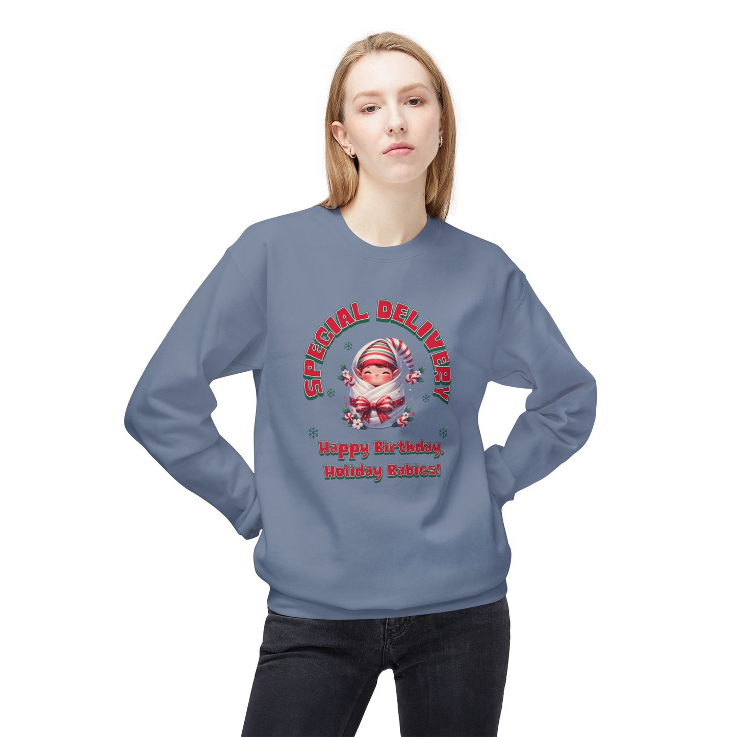 Special Delivery Holiday Babies Elf Sweatshirt