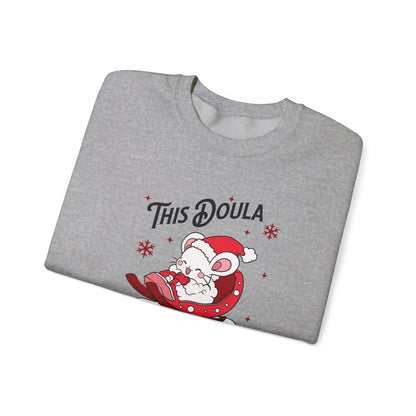 Doula Loves Holiday Babies Sleigh Sweatshirt