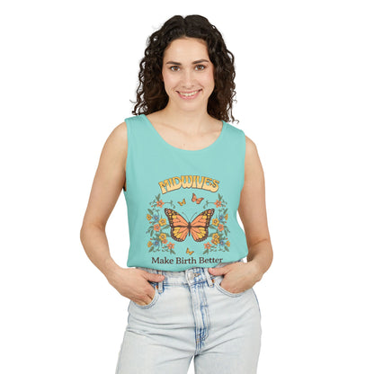Midwives Make Birth Better Butterfly Tank Top
