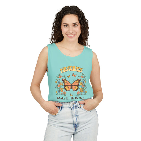 Midwives Make Birth Better Butterfly Tank Top