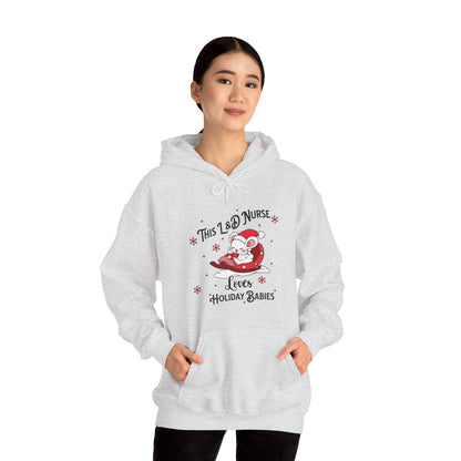 L&D Nurse Loves Holiday Babies Sleigh / Hoodie Sweatshirt