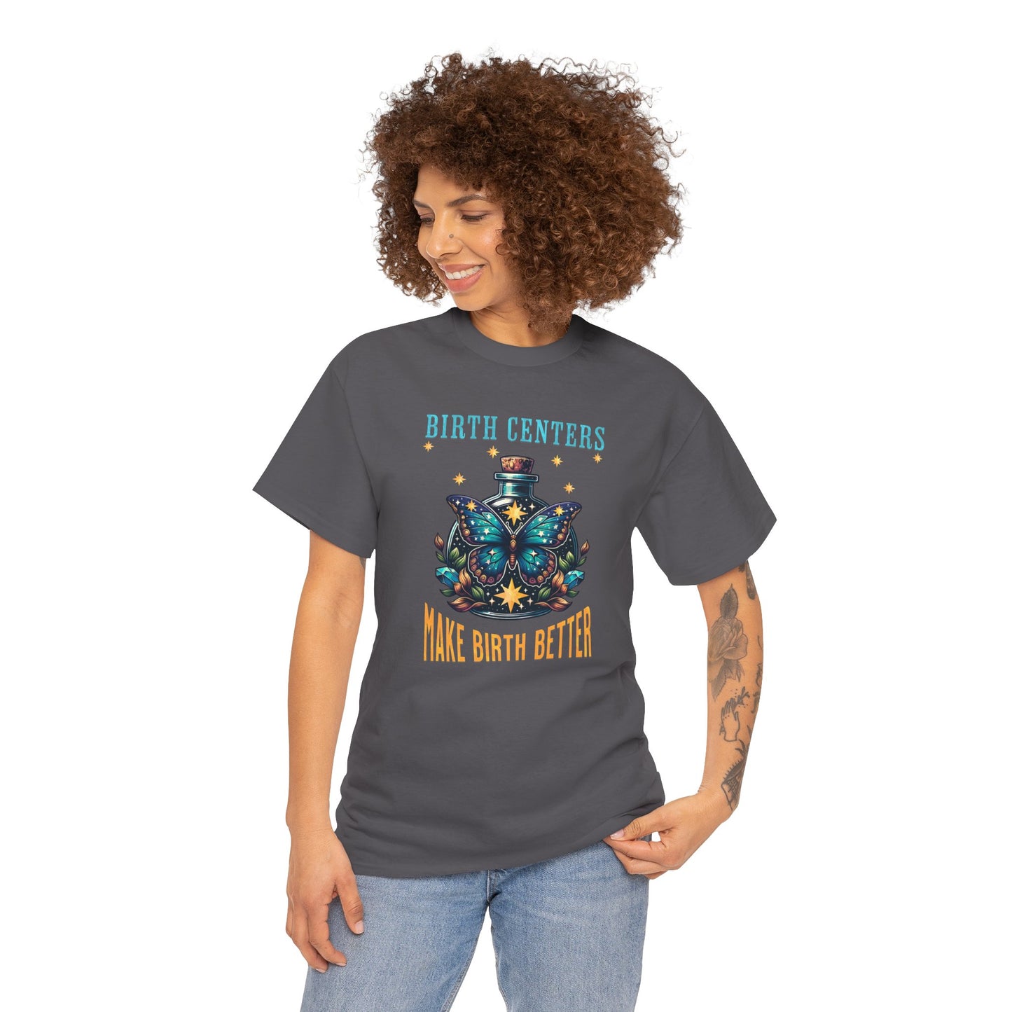 Birth Centers Make Birth Better Butterfly T-shirt