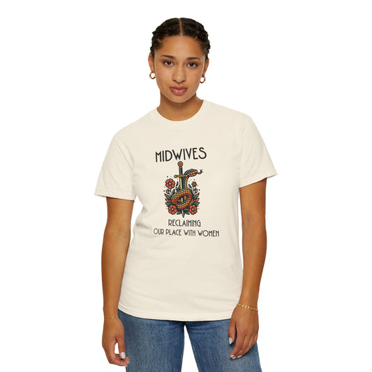 Reclaiming Our Place With Women Healing Snake Midwife T-shirt