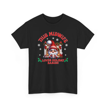 Midwife Loves Holiday Babies T-shirt