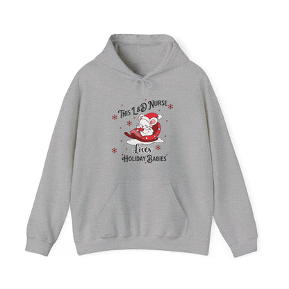 L&D Nurse Loves Holiday Babies Sleigh / Hoodie Sweatshirt