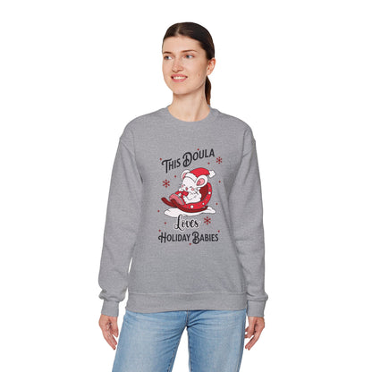 Doula Loves Holiday Babies Sleigh Sweatshirt