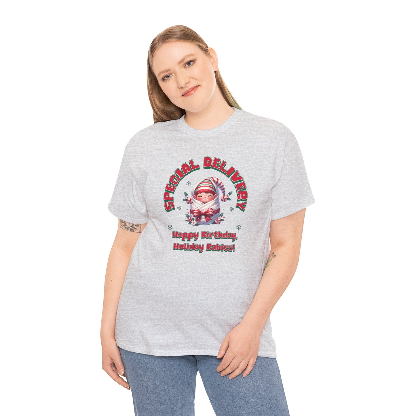 Special Delivery Holiday Babies Elf T-shirt