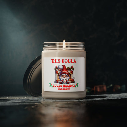 Doula Loves Holiday Babies /  Soy Candle