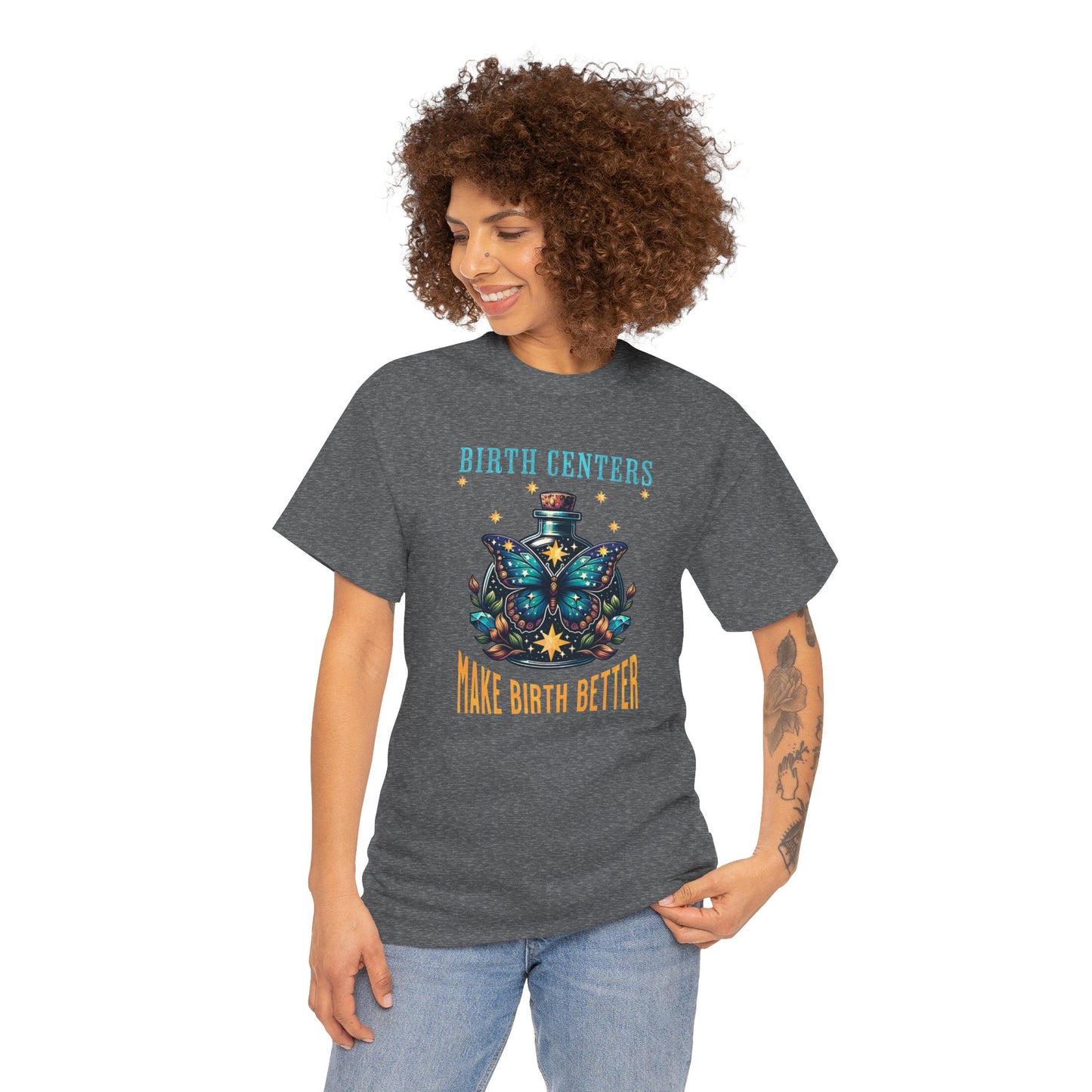 Birth Centers Make Birth Better Butterfly T-shirt