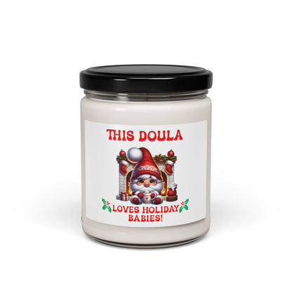 Doula Loves Holiday Babies /  Soy Candle