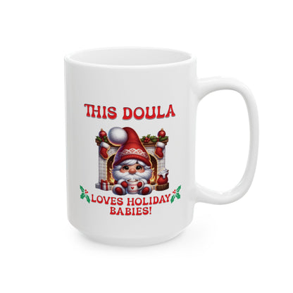 Doula Loves Holiday Babies Mug