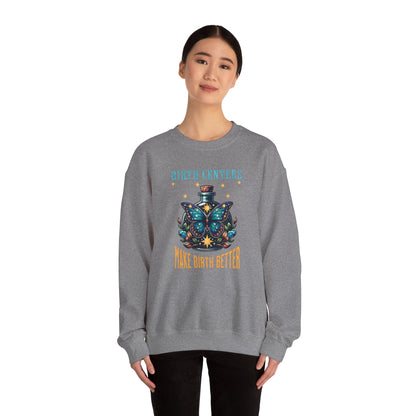 Birth Centers Make Birth Better Butterfly Sweatshirt