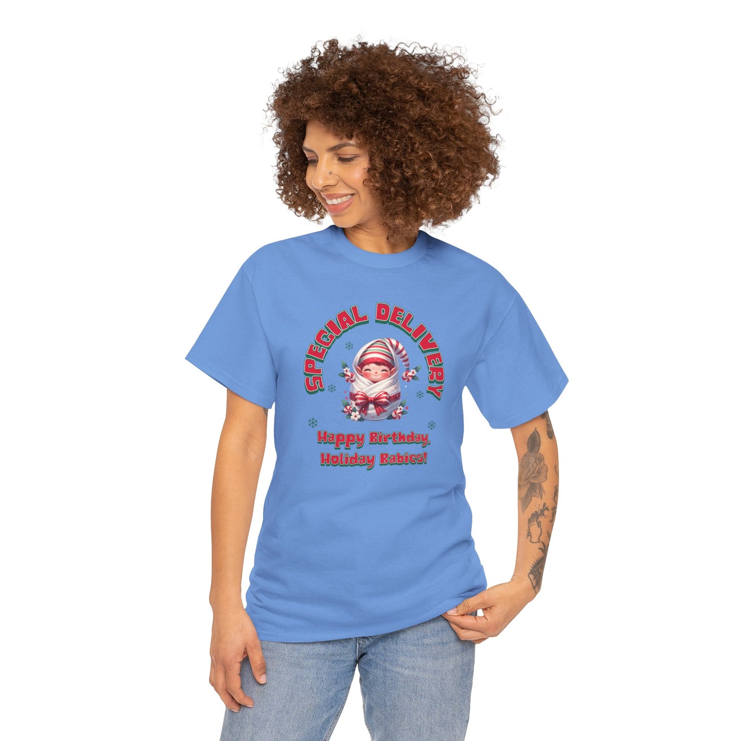 Special Delivery Holiday Babies Elf T-shirt