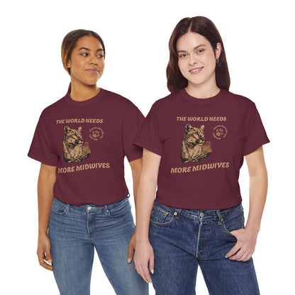 World Needs More Midwives Cougar Midwife T-shirt