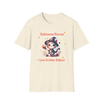 Halloween Nurse T-Shirt Halloween Nurses Love October Babies