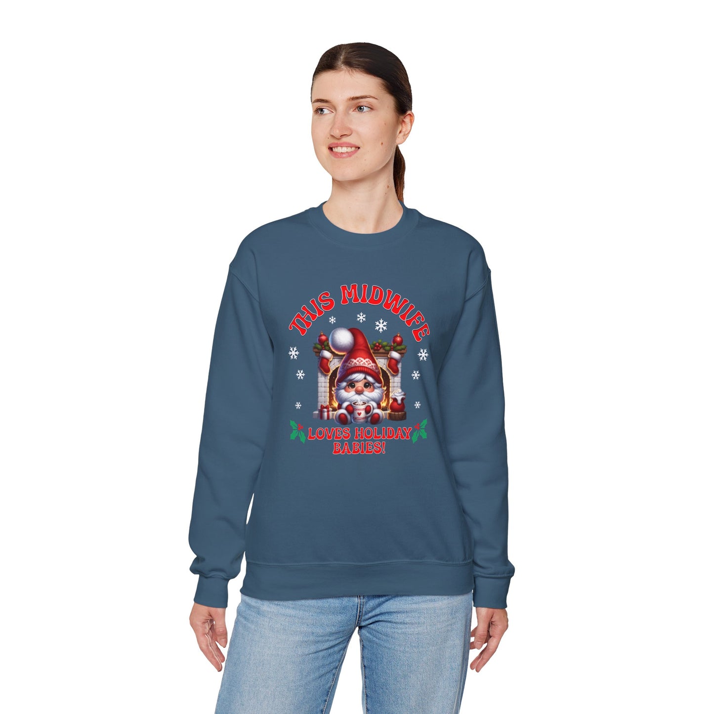 Midwife Loves Holiday Babies Sweatshirt