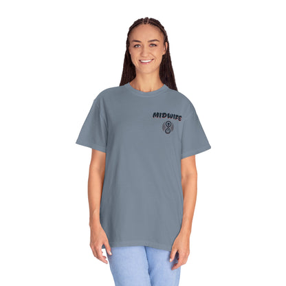 Reclaiming Our Place With Women Wolf Midwife T-shirt with Logo