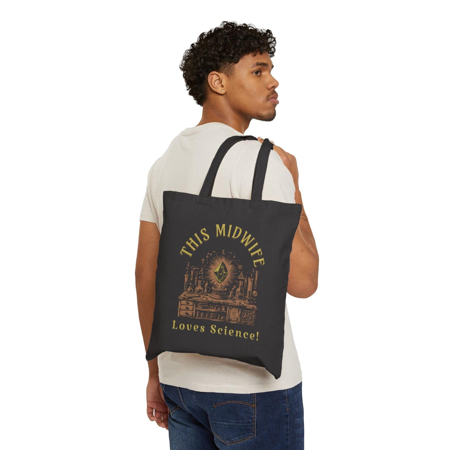 This Midwife Loves Science Tote Bag