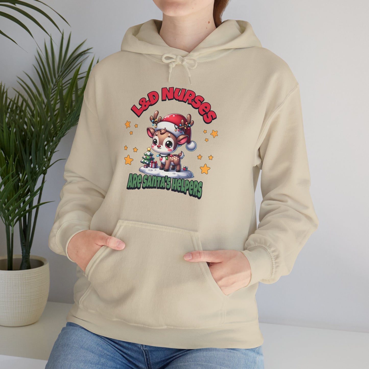 L&D Nurses Are Santa's Helpers Hoodie Sweatshirt