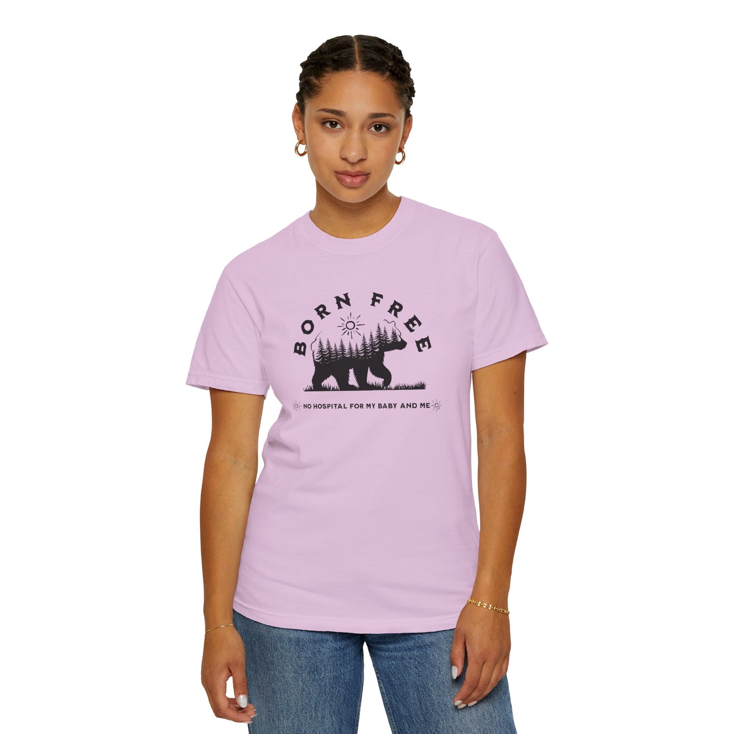 Born Free Mama Bear Birth T-shirt