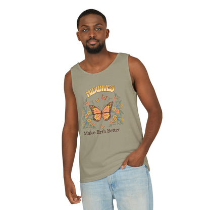 Midwives Make Birth Better Butterfly Tank Top