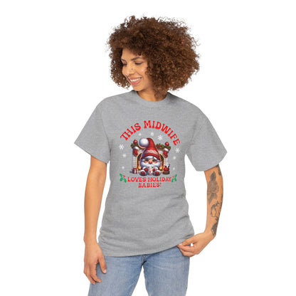 Midwife Loves Holiday Babies T-shirt