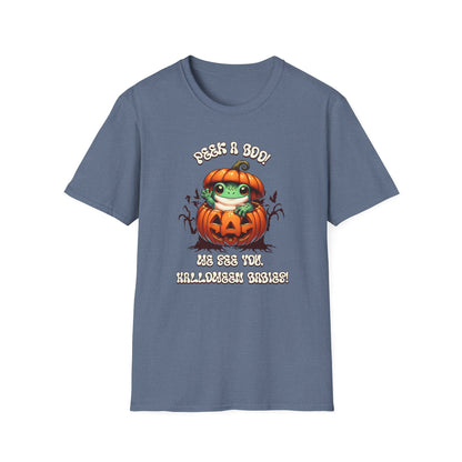 Peek a Boo We See You Halloween T-Shirt for All Birth Workers