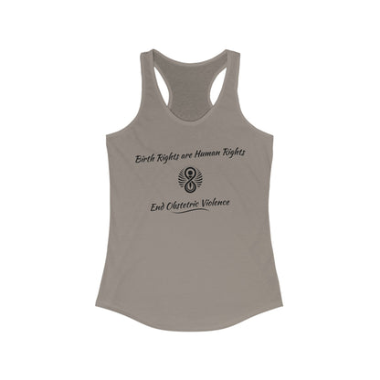 Birth Rights are Human Rights - End Obstetric Violence / Women's Racerback Tank