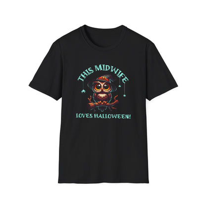 Halloween Midwife T-Shirt This Midwife Loves Halloween