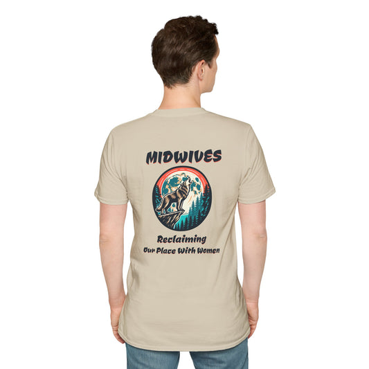 Reclaiming Our Place With Women Wolf Midwife T-Shirt