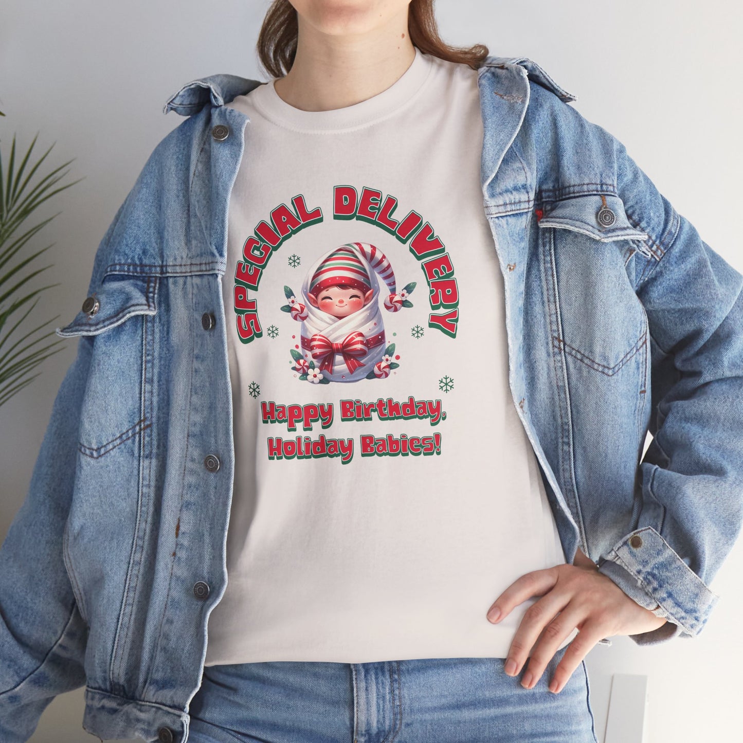 Special Delivery Holiday Babies Elf T-shirt