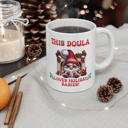 Doula Loves Holiday Babies Mug