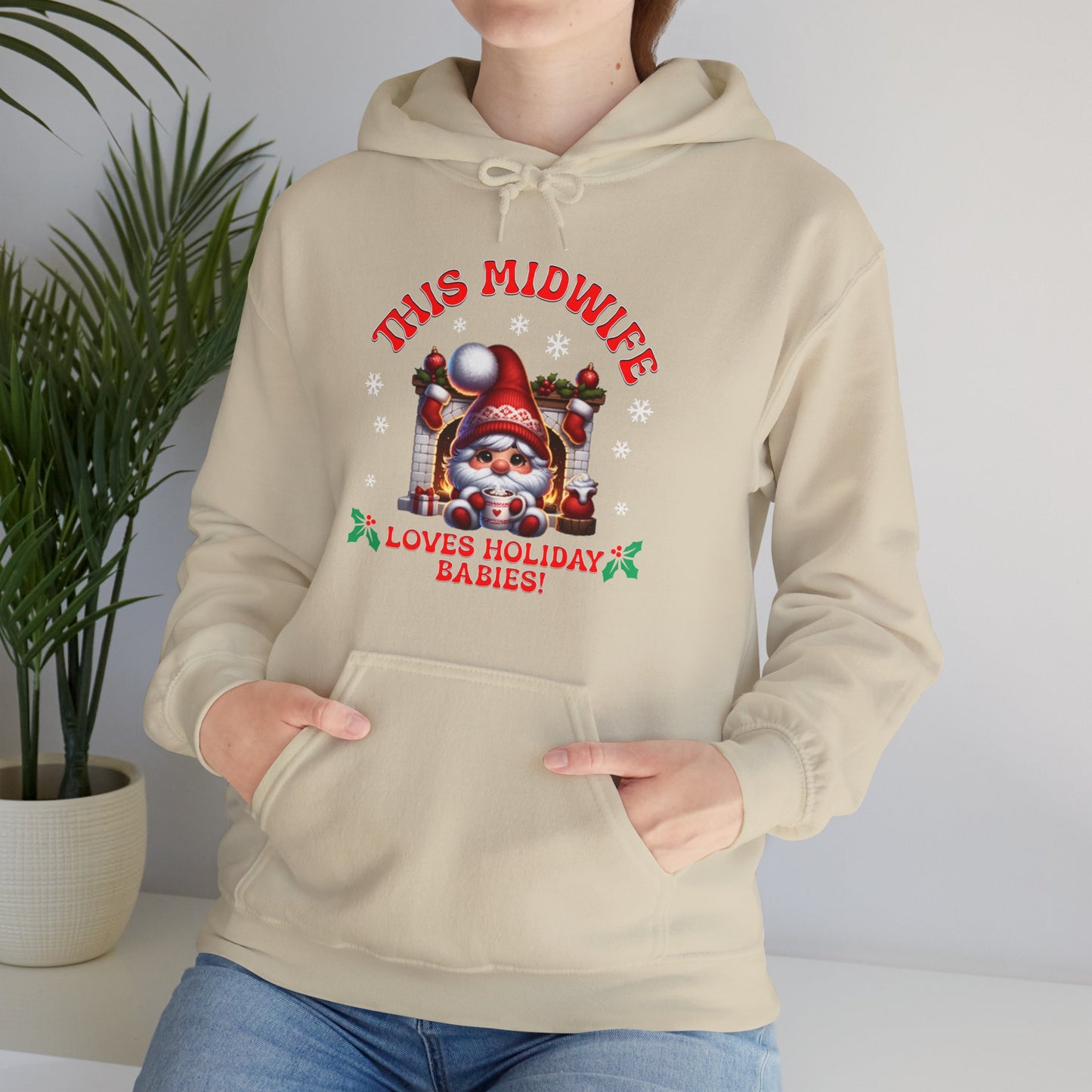 Midwife Loves Holiday Babies Hoodie Sweatshirt