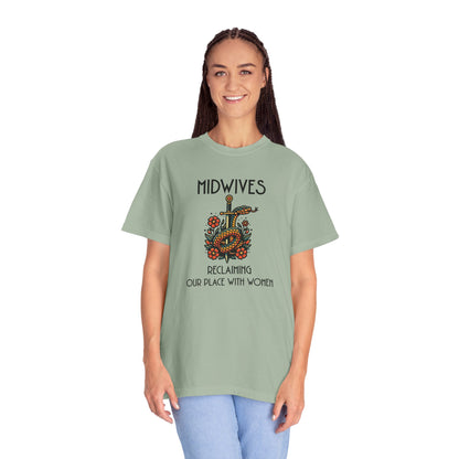 Reclaiming Our Place With Women Healing Snake Midwife T-shirt