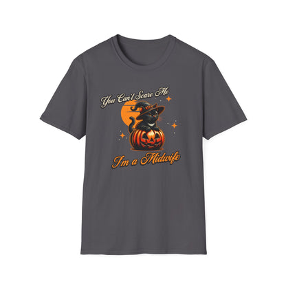 Midwife Halloween T-Shirt Can't Scare Me Kitten