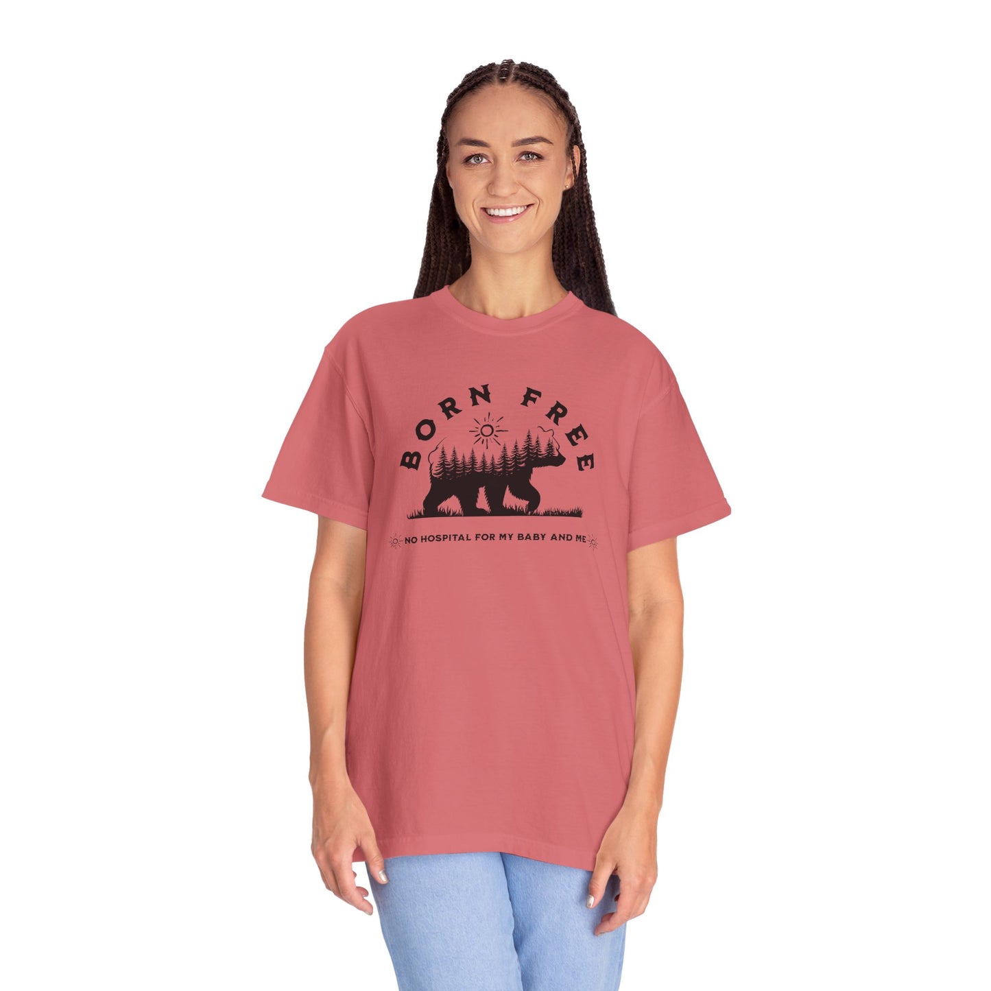 Born Free Mama Bear Birth T-shirt