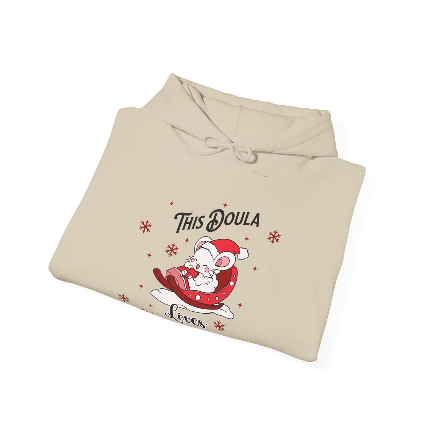 Doula Loves Holiday Babies Sleigh / Hoodie Sweatshirt