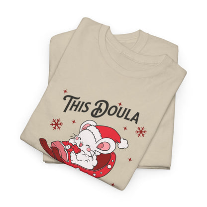 Doula Loves Holiday Babies Sleigh T-shirt