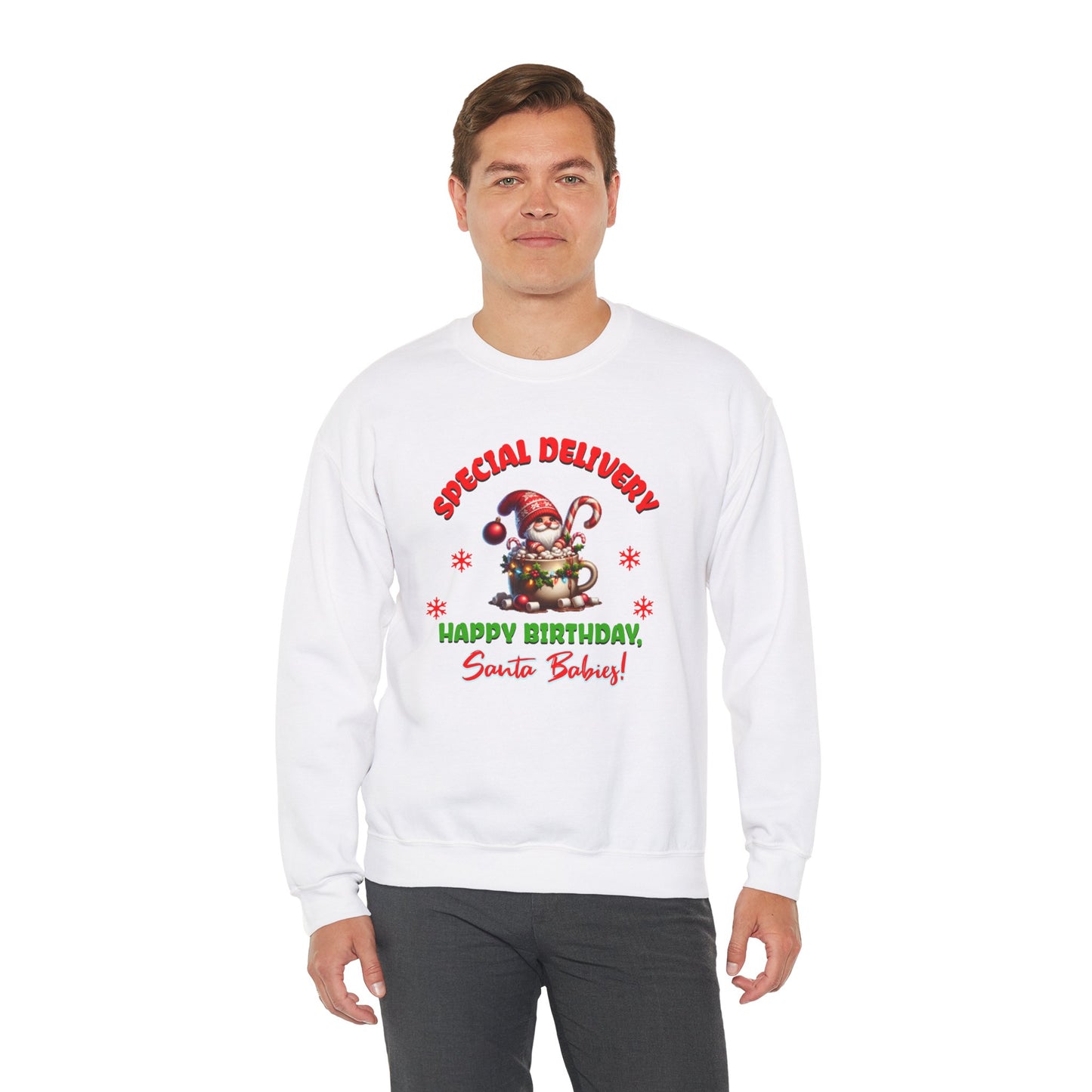 Special Delivery Holiday Babies Santa Sweatshirt