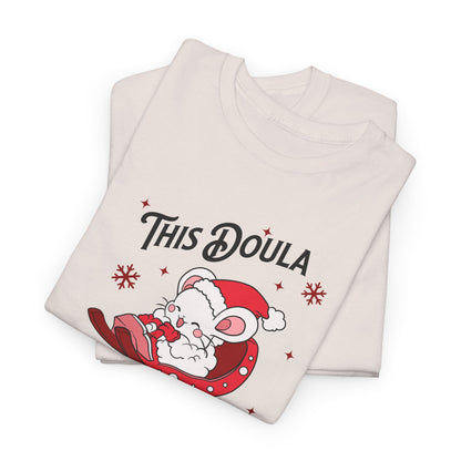 Doula Loves Holiday Babies Sleigh T-shirt