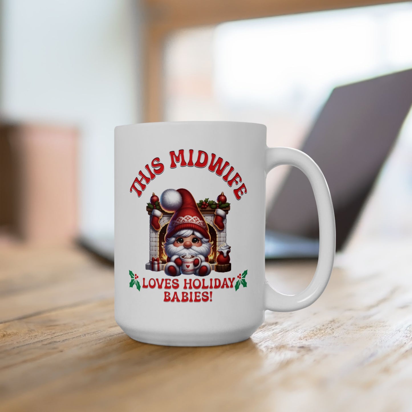 Midwife Loves Holiday Babies Mug