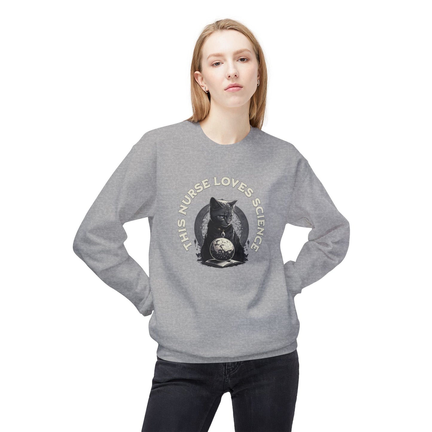 This Nurse Loves Science Cat Sweatshirt