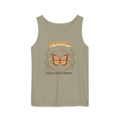 Midwives Make Birth Better Butterfly Tank Top