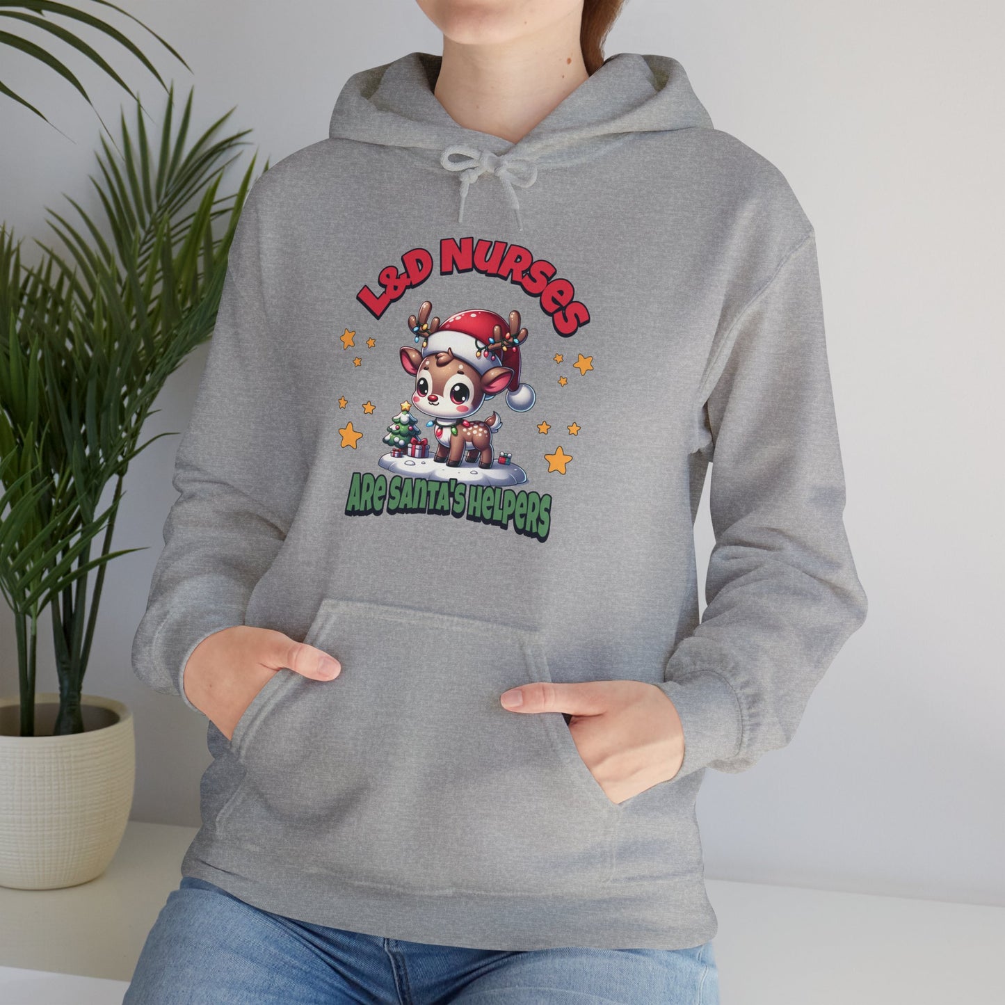 L&D Nurses Are Santa's Helpers Hoodie Sweatshirt