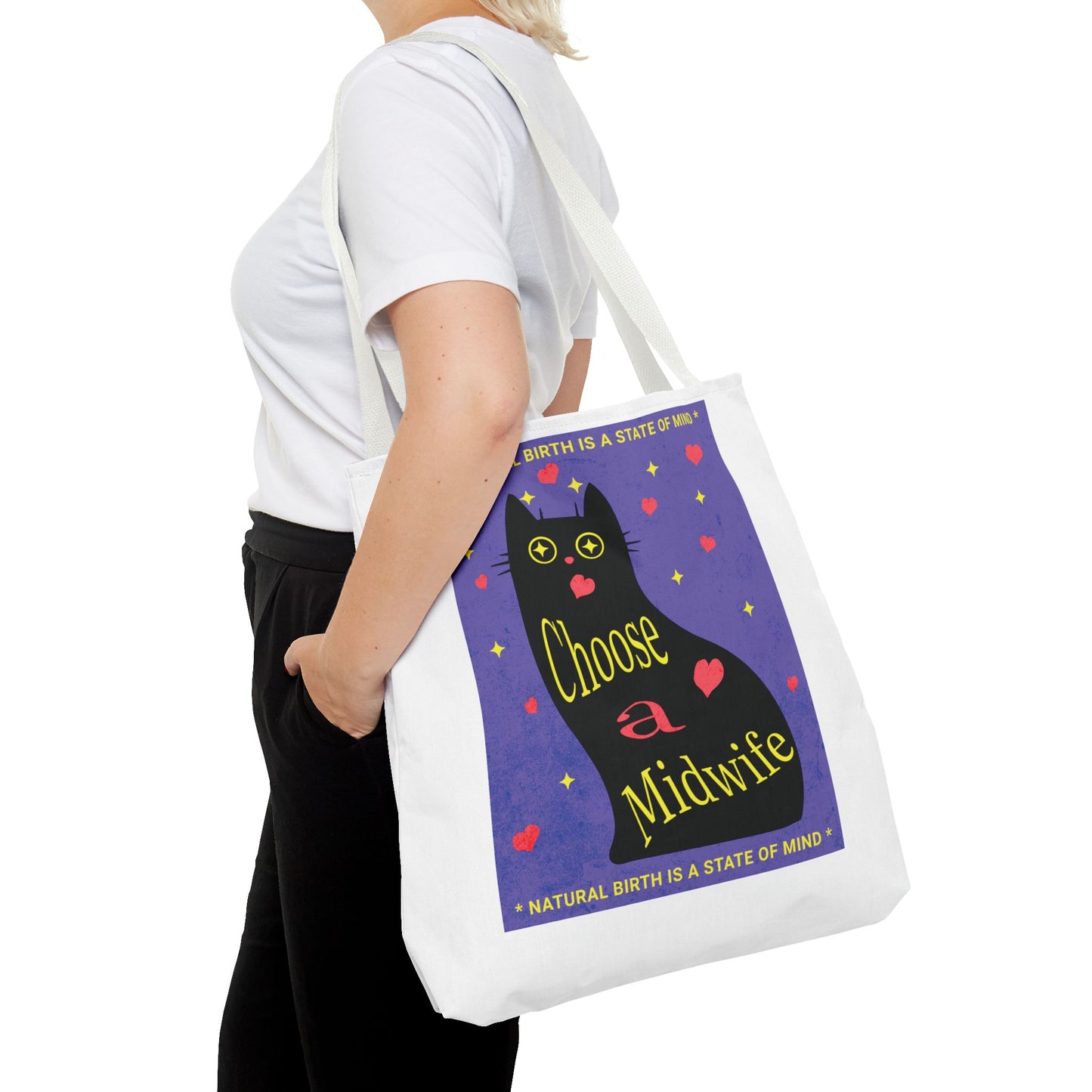 Natural Birth State of Mind - Choose a Midwife / Tote Bag