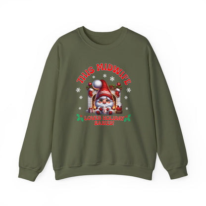 Midwife Loves Holiday Babies Sweatshirt