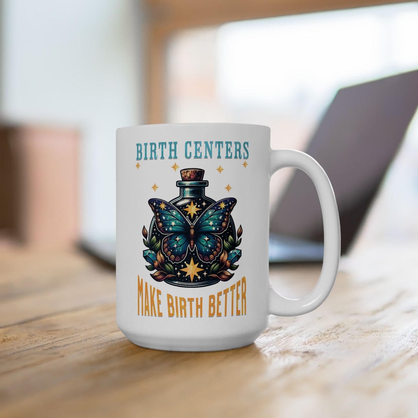 Birth Centers Make Birth Better Butterfly Mug