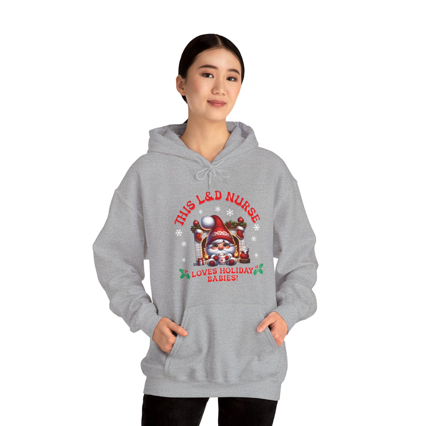 L&D Nurse Loves Holiday Babies Hoodie Sweatshirt